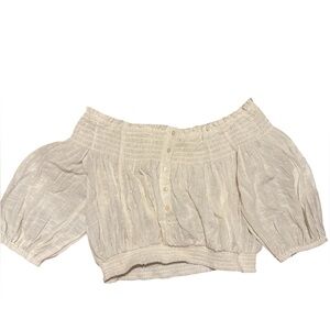 White Free People off the should top